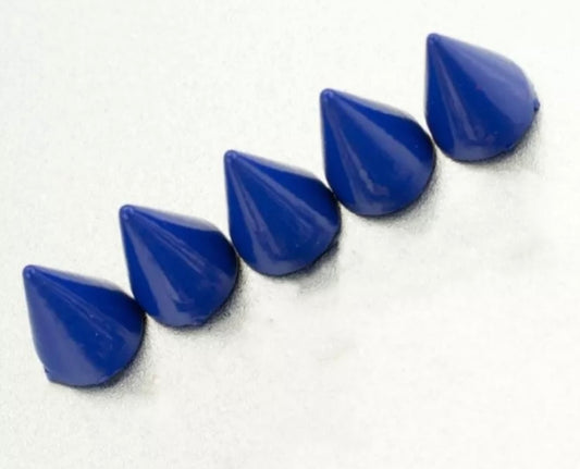 Royal blue screw back spikes